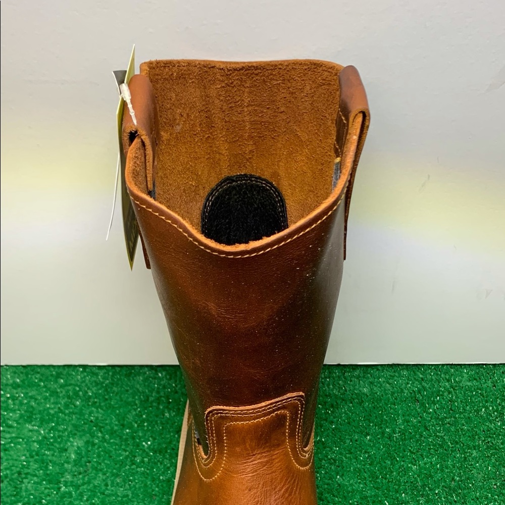 Mens Construction Work STEEL TOE Boots Pull On Leather Strong Sole Casquillo 104 - Picture 5 of 6